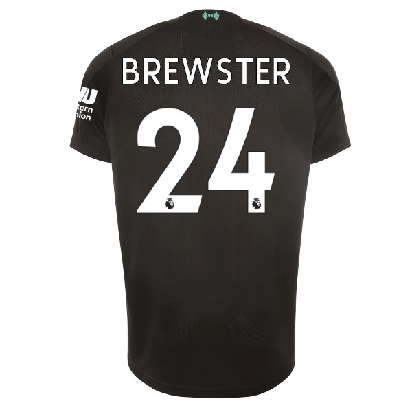 Camiseta Liverpool NO.24 Brewster Tercera equipación 2019-2020 Negro